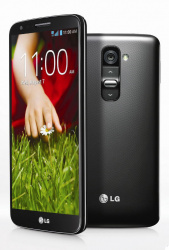 lg-g2 чёрный вид спереди